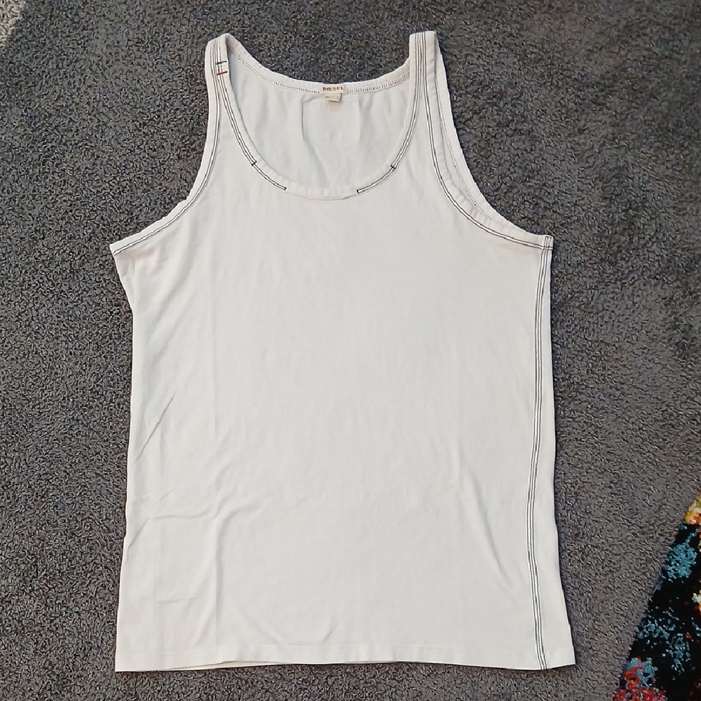Diesel White Tank Top